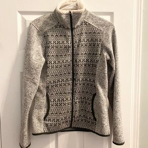 Eddie Bauer Aztec Fleece Zip Up (Size Small)